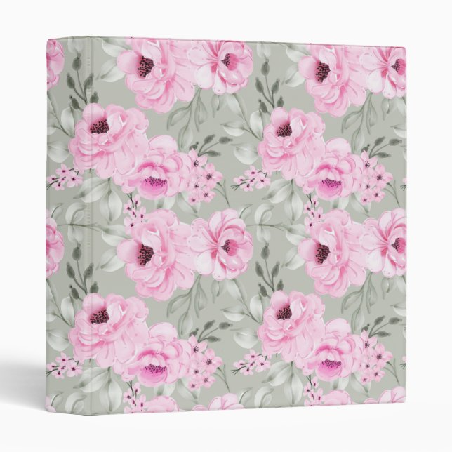 Flowers 3 Ring Binder (Front/Spine)