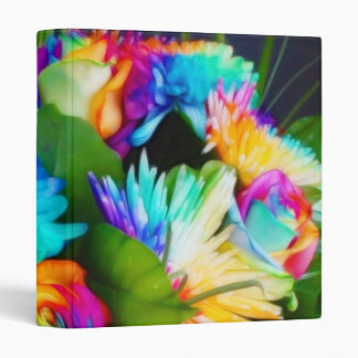 FLOWERS 3 RING BINDER
