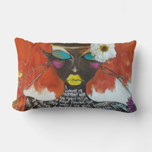 FLOWERS 4 MAYA Lumbar Pillow 13 x 21