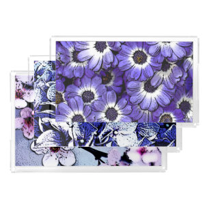 Flowers Acrylic Tray