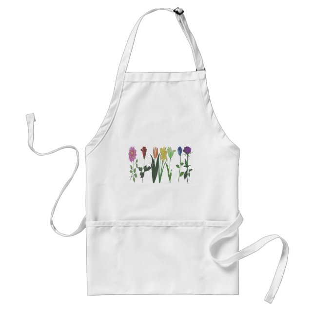Flowers Adult Apron (Front)