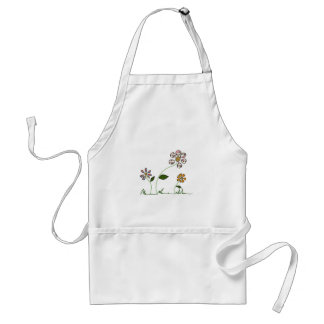 Flowers Adult Apron