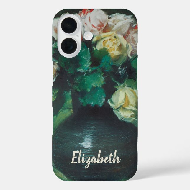 Flowers (aka Roses) by William Merritt Chase Case-Mate iPhone Case (Back)