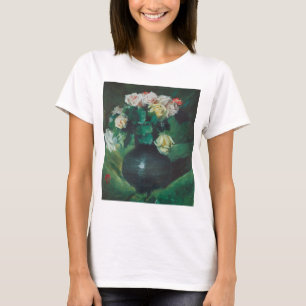 Flowers (aka Roses) by William Merritt Chase T-Shirt