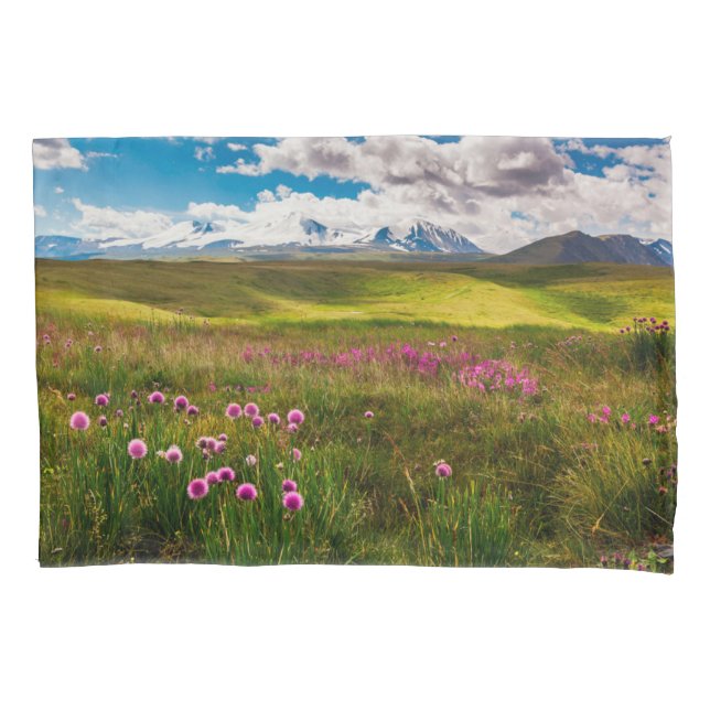 Flowers | Altai Mountains, Siberia, Russia Pillow Case (Front)