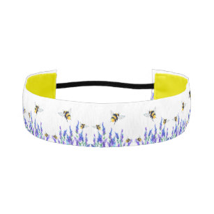 Flowers and Bees Athletic Headband
