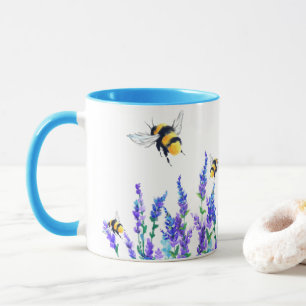 Flowers and Bees Coffee Mug