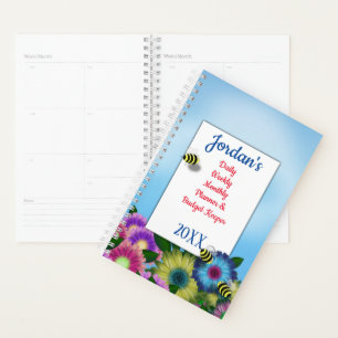 Flowers and Bees Daily Budget Planner