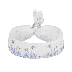 Flowers and Bees Elastic Hair Tie