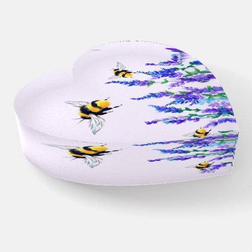 Flowers and Bees Flying Paperweight Spring