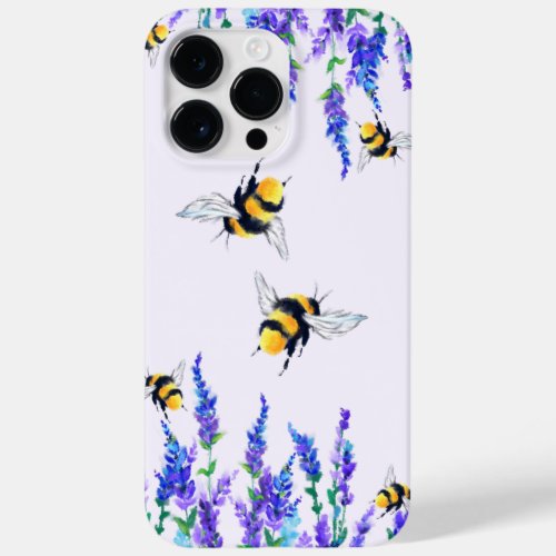 Flowers and Bees Flying Spring Case_Mate iPhone 14 Pro Max Case