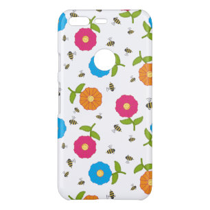 Flowers and Bees Pattern Uncommon Google Pixel Case