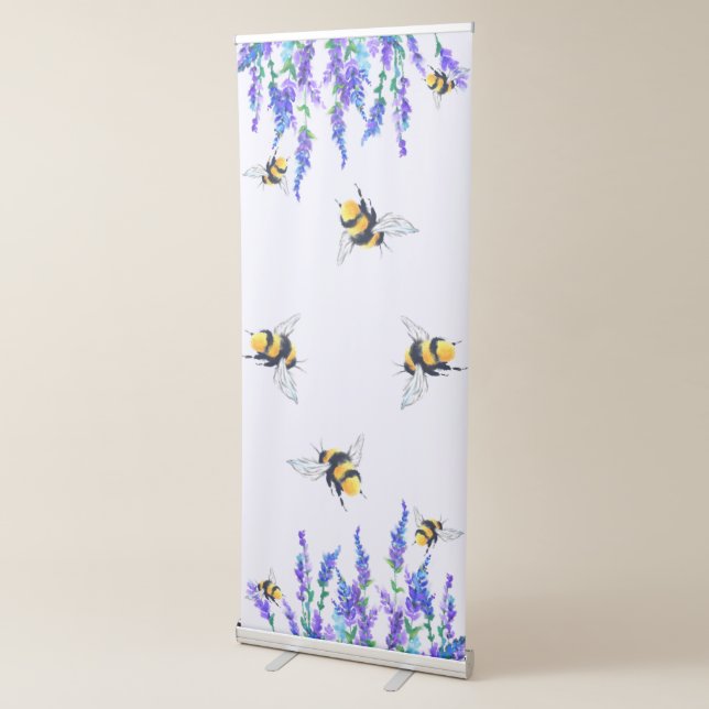 Flowers and Bees Retractable Banner - Customizable (3/4)