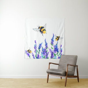 Flowers and Bees Tapestry