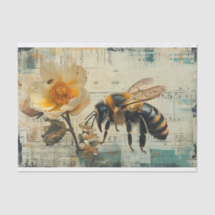 Flowers and Bees Tissue Paper