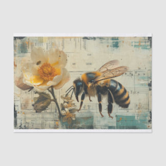 Flowers and Bees Tissue Paper