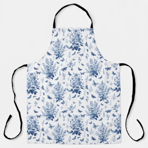 Flowers and butterflies apron