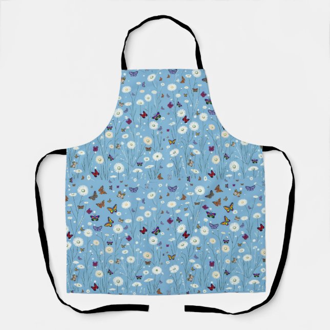 Flowers and butterflies apron (Front)