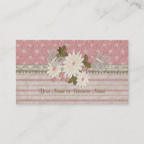 Flowers and Butterflies Business Cards