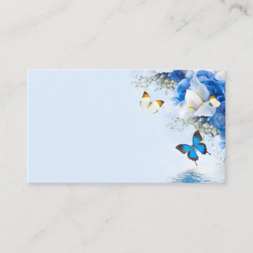 Flowers and Butterflies Business Cards