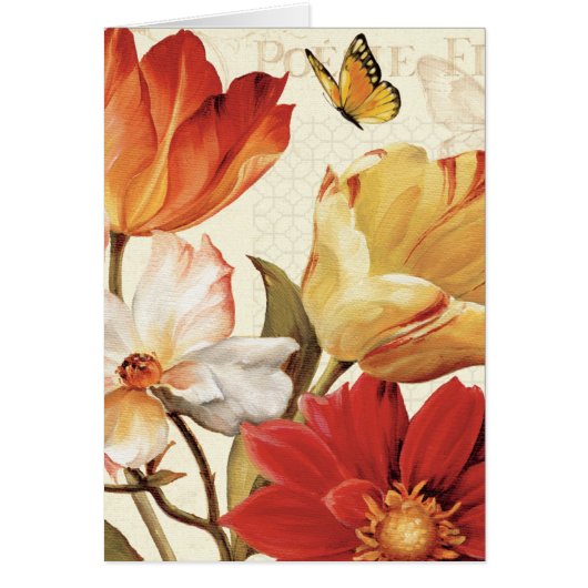Flowers and Butterflies Cards (Front)