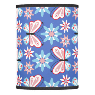 Flowers and butterflies lamp shade