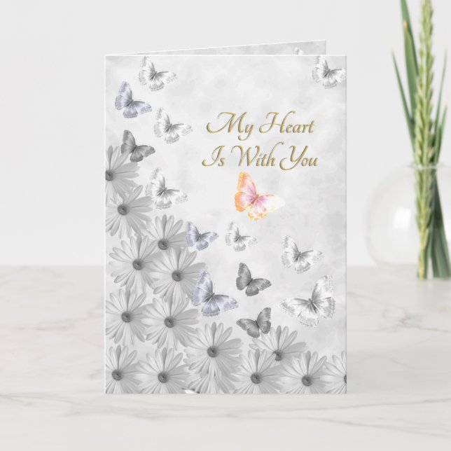 Flowers and Butterflies - Loss of a Sister Card (Front)