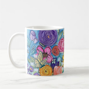 Flowers and Butterflies Mug