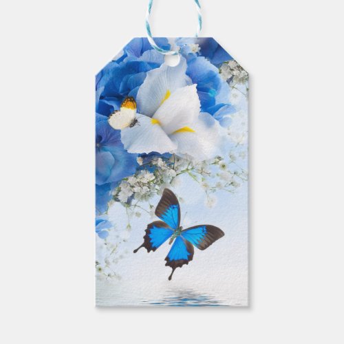 Flowers and Butterflies Pack Of Gift Tags