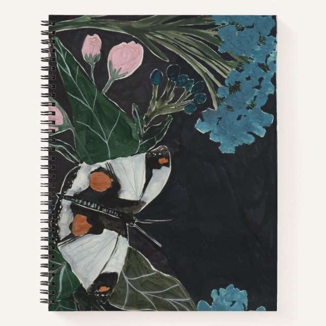 Flowers and Butterfly Notebook (Front)
