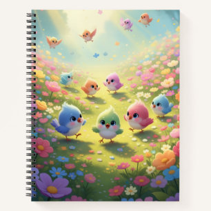 Flowers and Chicks Notebook
