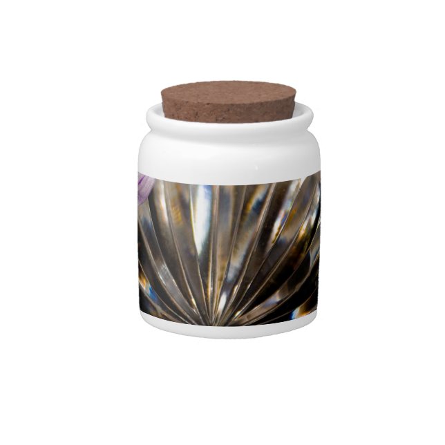 Flowers and Crystal Candy Jar (Front)