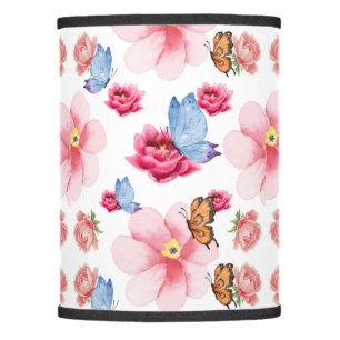 flowers and elegant background lamp shade