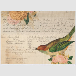 Flowers and Ephemera Design Series #8 Tissue Paper