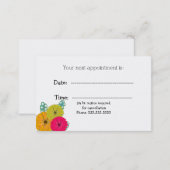 Flowers and Eucalyptus Medical Appointment Card (Front/Back)