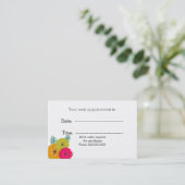 Flowers and Eucalyptus Medical Appointment Card (Standing Front)