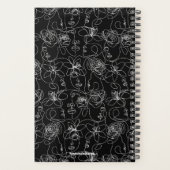 Flowers and Faces Monogrammed Planner (Back)