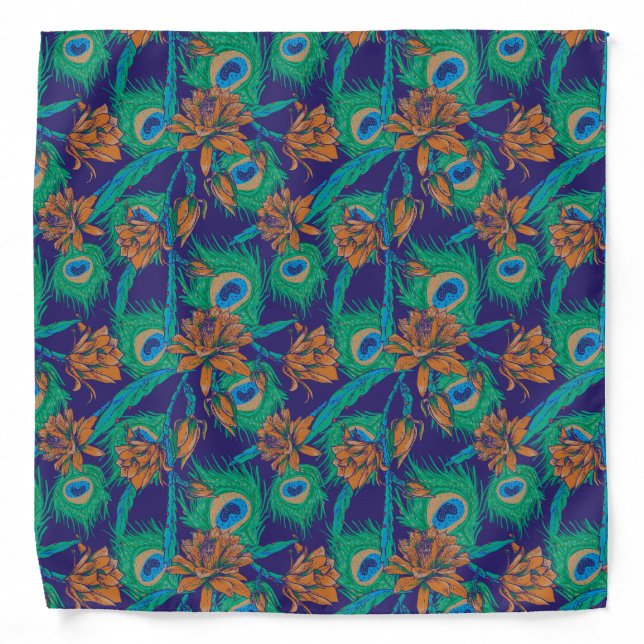 Flowers And Feathers Bandana (Front)