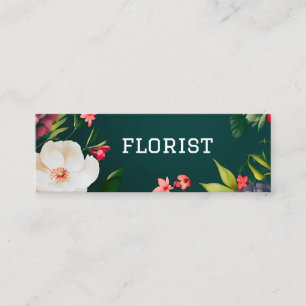 flowers and foliage calling card