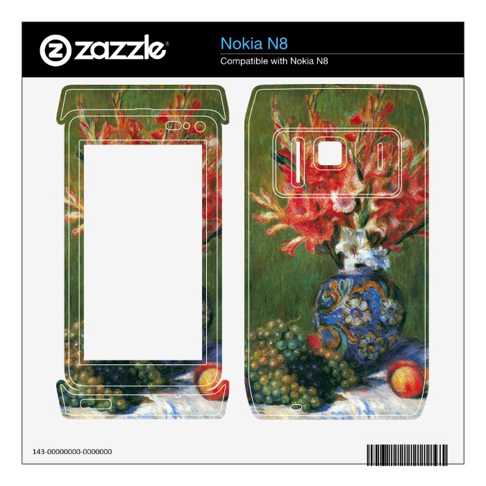 Flowers and Fruit by Pierre Renoir Skins For Nokia N8