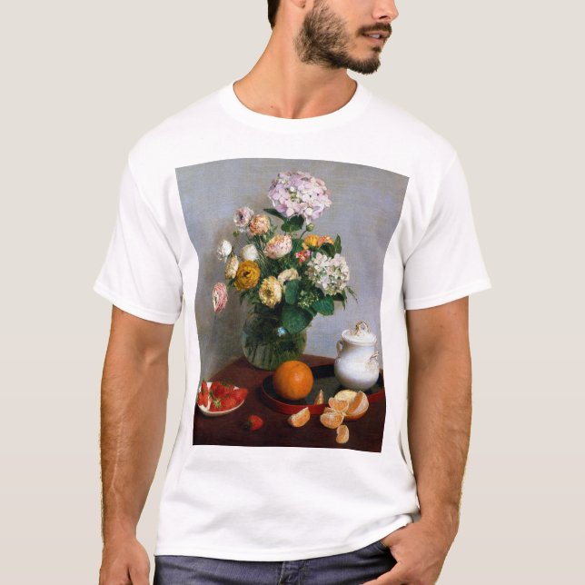 Flowers and Fruit, Henri Fantin-Latour T-Shirt (Front)