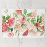 Flowers and Fruit Tearaway Paper Placemats