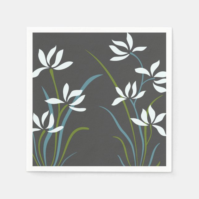Flowers and Grass Napkins (Front)