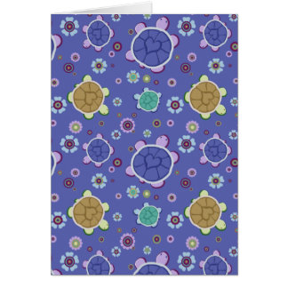 Flowers and Hearts Turtle Pattern Cards