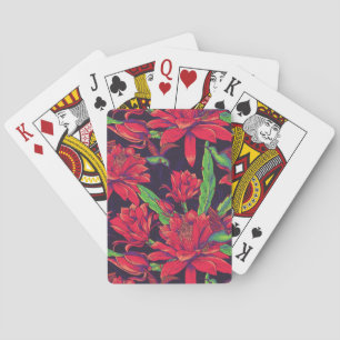 Flowers And Hummingbirds Poker Cards