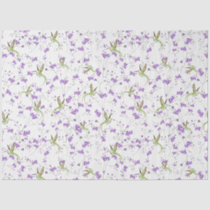 Flowers and Hummingbirds  Tissue Paper