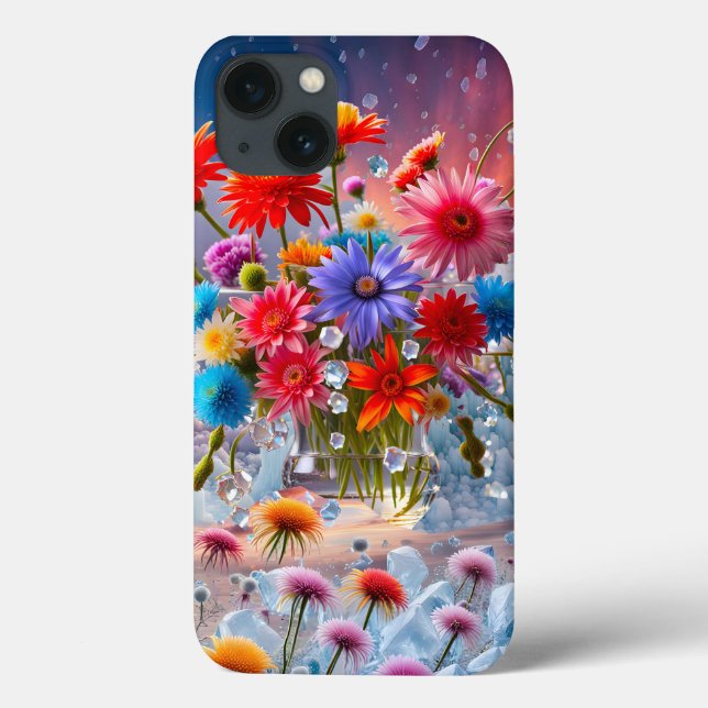Flowers and Ice Crystals Case-Mate iPhone Case (Back)