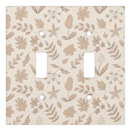 Flowers and Leaves Light Switch Cover