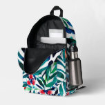 Flowers and Leaves Printed Backpack