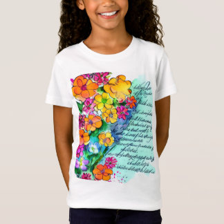 Flowers and Letters T-Shirt
